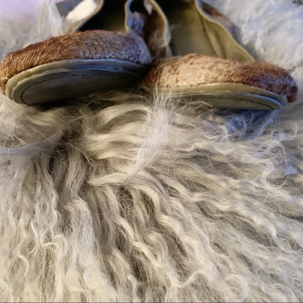 Tory Burch “Fur” Ballet Flats Size 8.5 EUC